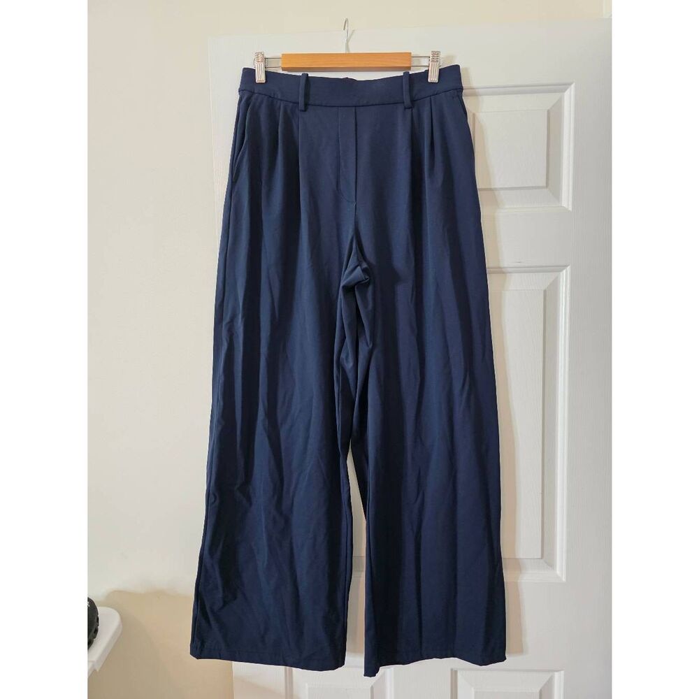 Lululemon Women's Navy Wide-Leg Pants L - Picture 1 of 8